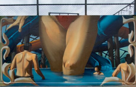 Lifeguard in Übergrösse. Gesprayt in einem Tag.